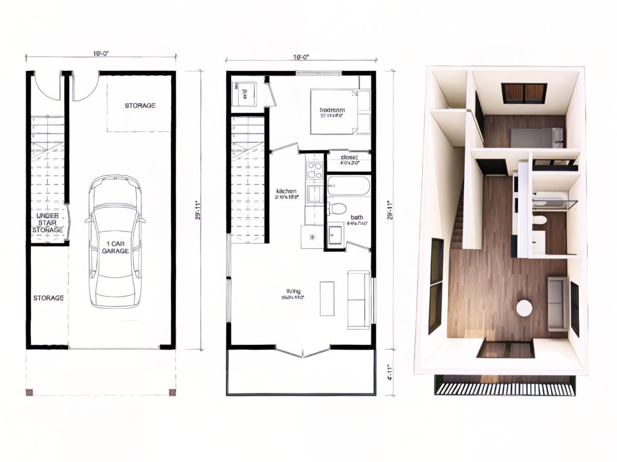 Custom Tiny Home Floor Plans | One and Only Tiny Homes