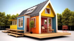 colorful tiny house